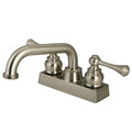 Kingston Brass 4" Centerset 2-Handle Laundry Faucet, Brushed Nickel KB2478BL